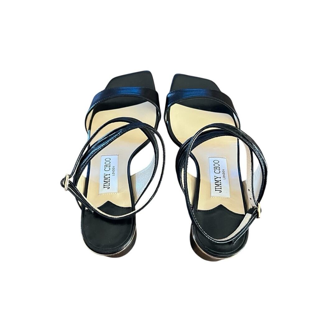Jimmy Choo Jago 60mm Leather Block Heel Sandals  EU 36.5 US 6.5 - Picture 6 of 12